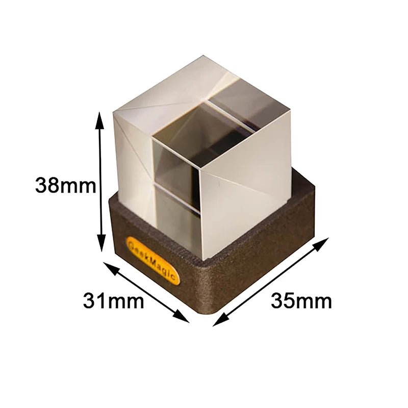 Cubo de cristal holograma mine craff